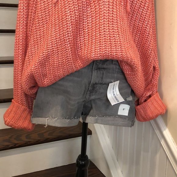 TORRID Rose Long Sleeve Chunky Woven Hooded Pullover W. Lace Up Front Sz 5X NWT - Picture 16 of 16